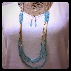 Necklace and earrings set